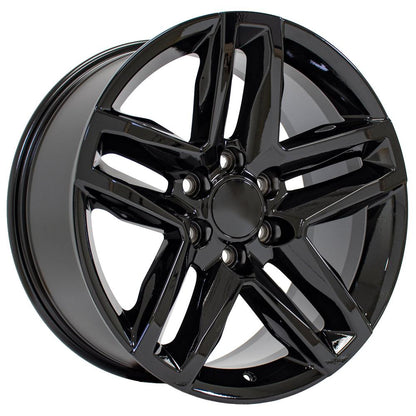 20" Replica Wheel CV34B Fits Chevrolet Silverado 1500 20x9 Gloss Black Wheel