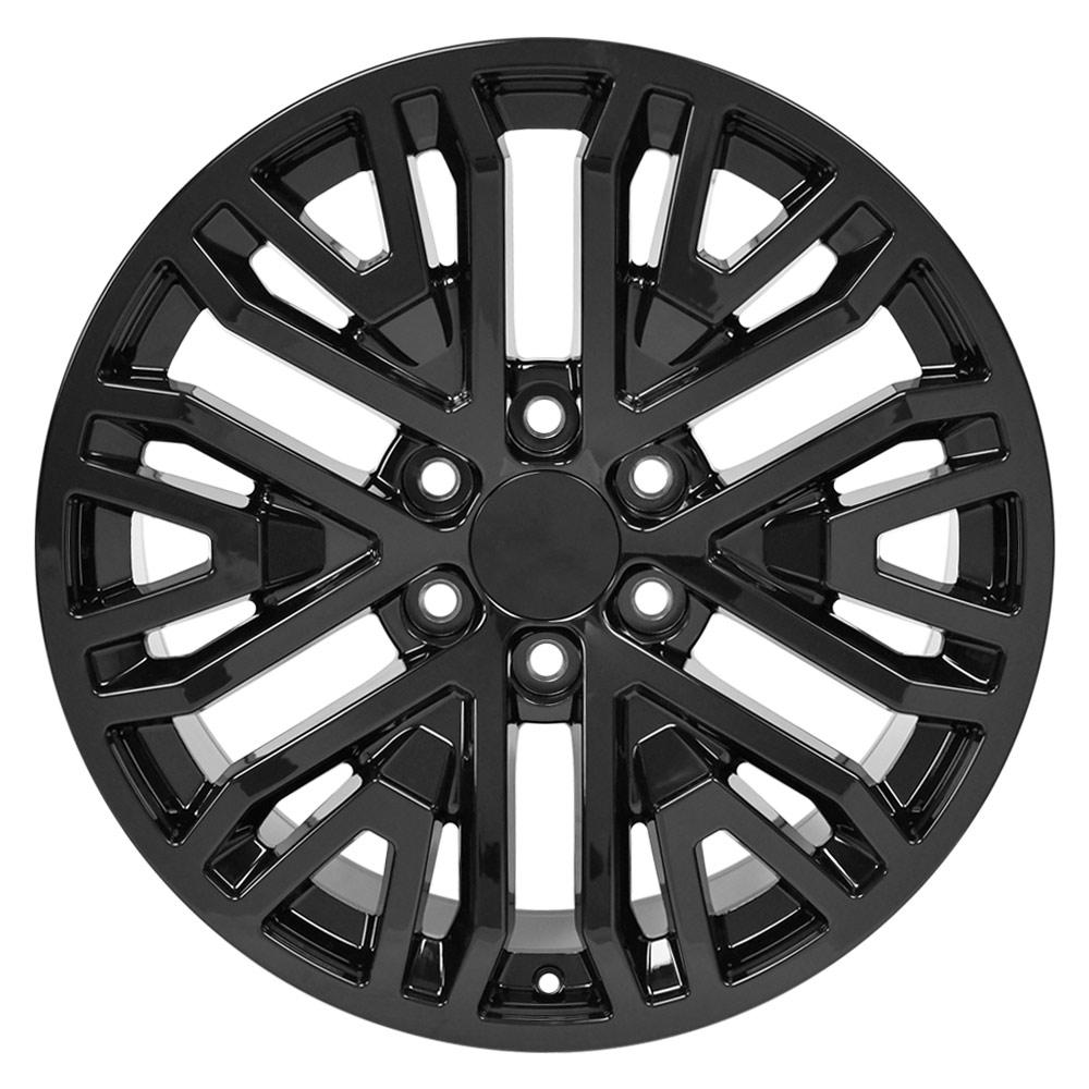 20" Replica Wheel CV37 Fits GMC Sierra 1500 20x9 Gloss Black Wheel