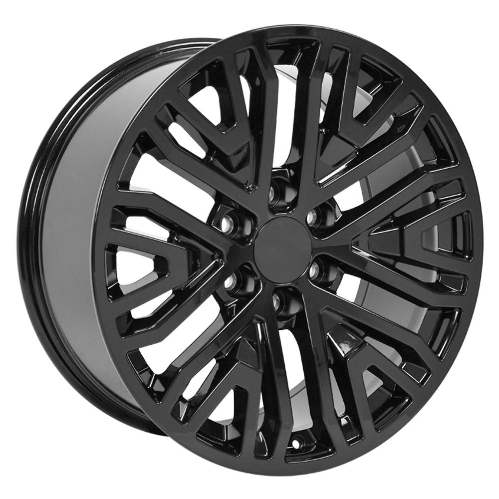 20" Replica Wheel CV37 Fits GMC Sierra 1500 20x9 Gloss Black Wheel
