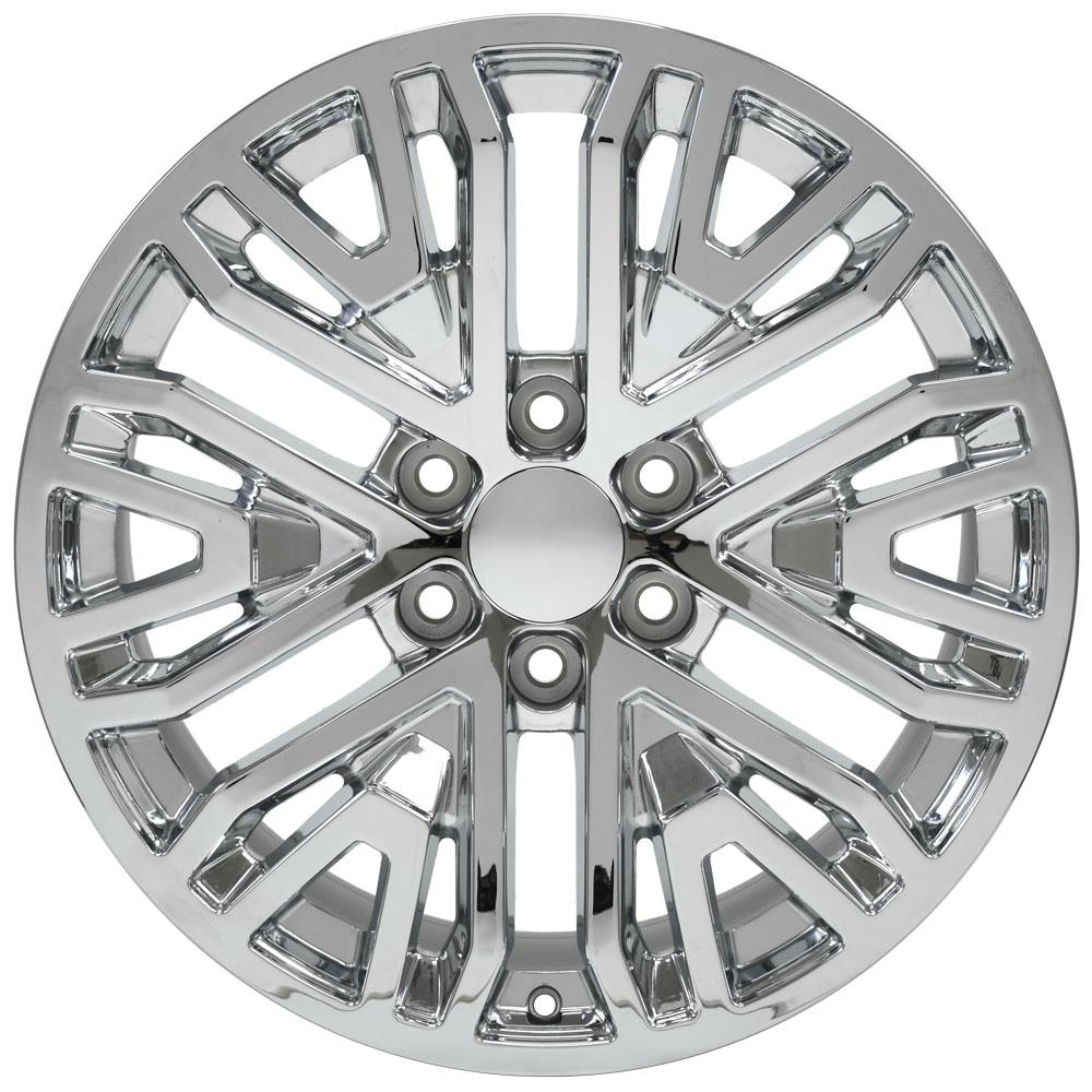 20" Replica Wheel CV37 Fits GMC Sierra 1500 20x9 Chrome Wheel