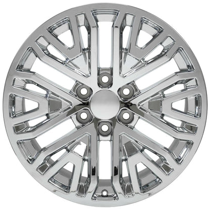20" Replica Wheel CV37 Fits GMC Sierra 1500 20x9 Chrome Wheel