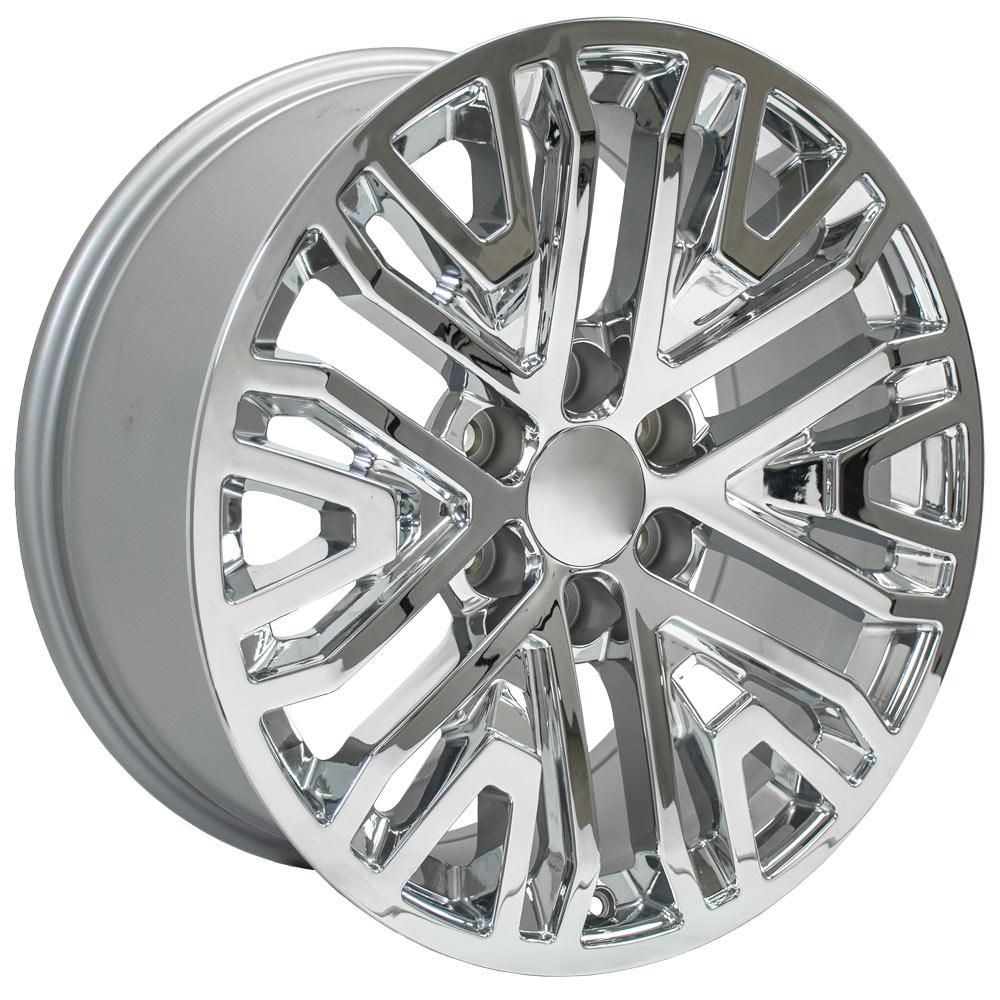 20" Replica Wheel CV37 Fits GMC Sierra 1500 20x9 Chrome Wheel