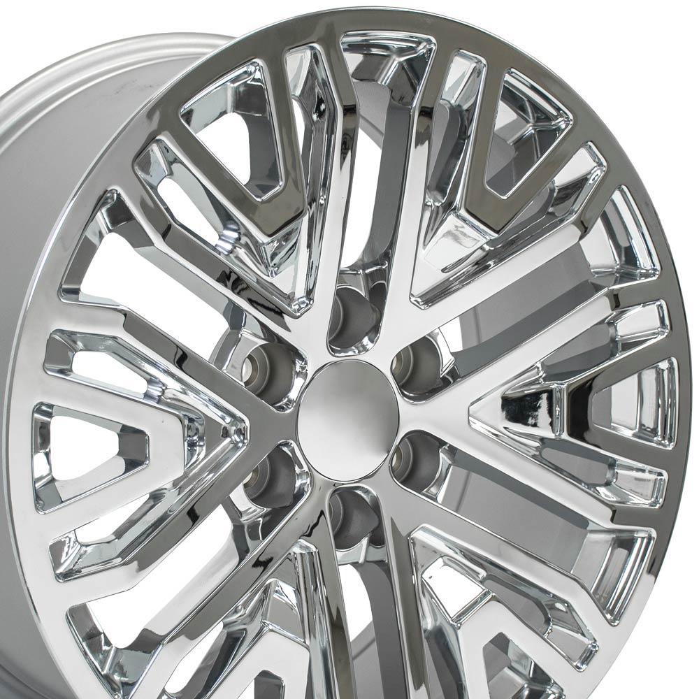 20" Replica Wheel CV37 Fits GMC Sierra 1500 20x9 Chrome Wheel