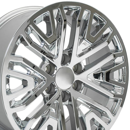 20" Replica Wheel CV37 Fits GMC Sierra 1500 20x9 Chrome Wheel