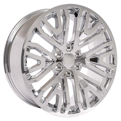 22" Replica Wheel CV37 Fits GMC Sierra 22x9 Chrome Wheel