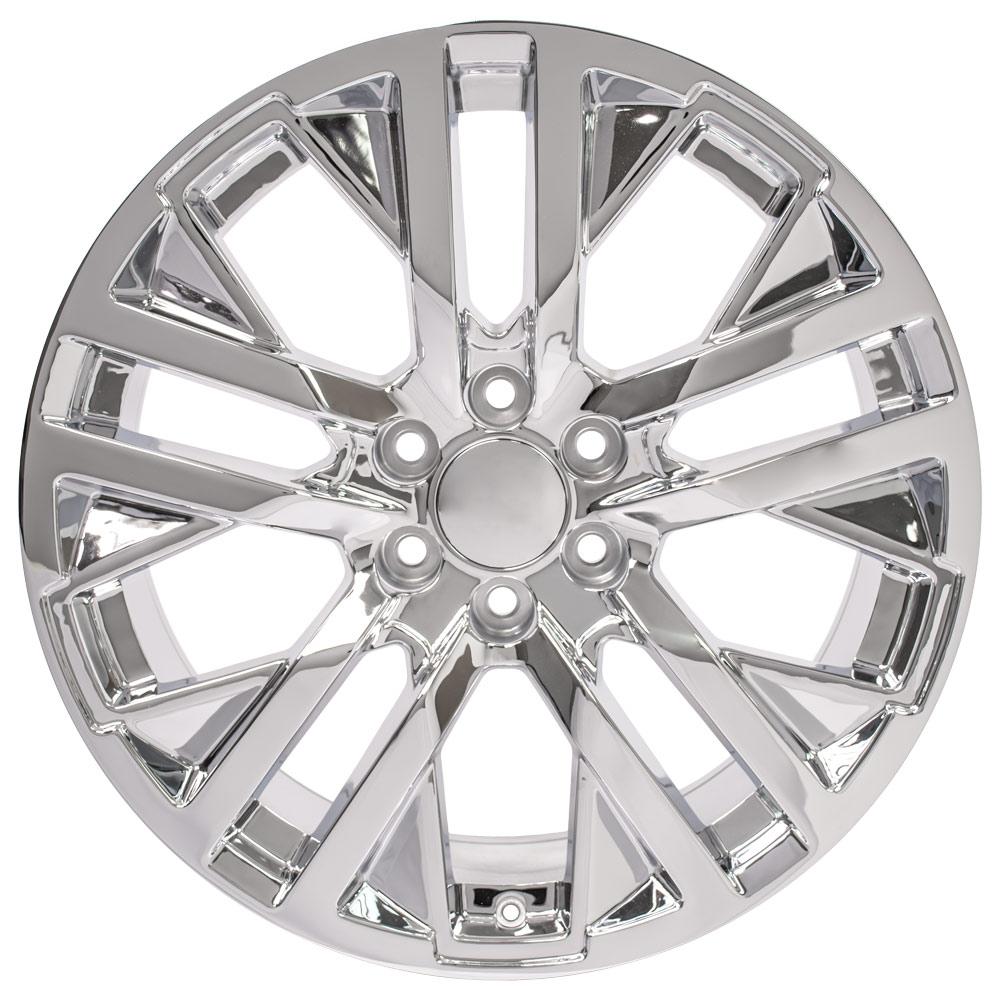 22" Replica Wheel CV38 Fits GMC Sierra 22x9 Chrome Wheel