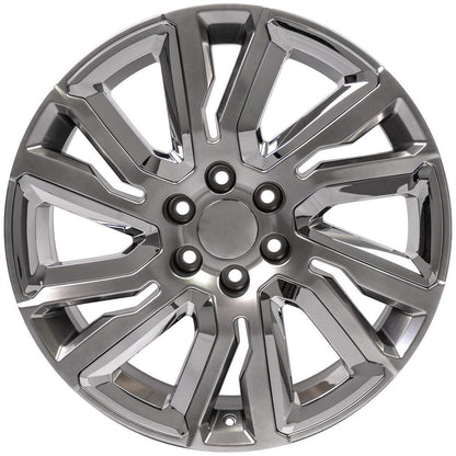 22" Replica Wheel CV39 Fits GMC Sierra 22x9 Hyper Wheel