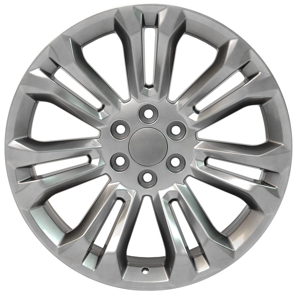 22" Replica Wheel CV43 Fits Chevrolet Silverado 22x9 Hyper Wheel