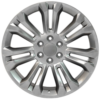22" Replica Wheel CV43 Fits Chevrolet Silverado 22x9 Hyper Wheel