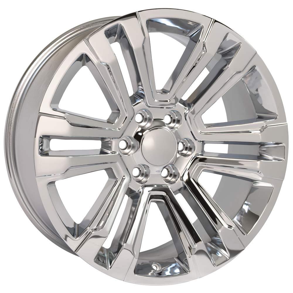 22" Replica Wheel CV44 Fits GMC Yukon 22x9 Chrome Wheel