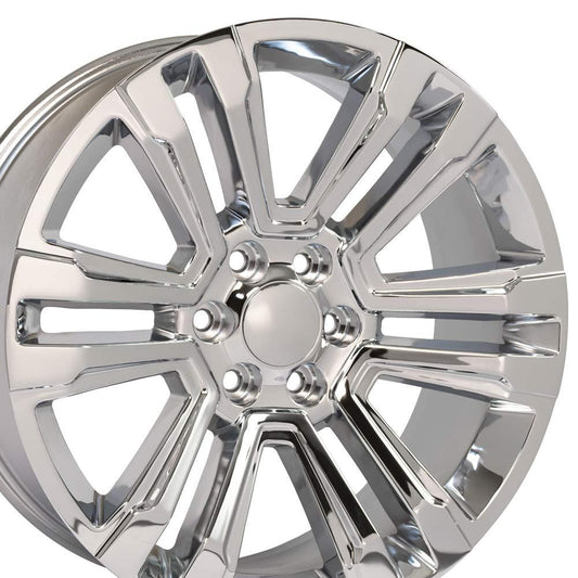 22" Replica Wheel CV44 Fits GMC Yukon 22x9 Chrome Wheel