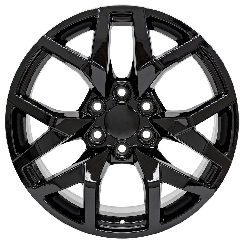 20" Replica Wheel CV66 Fits Chevrolet Suburban 1500 20x9 Gloss Black Wheel