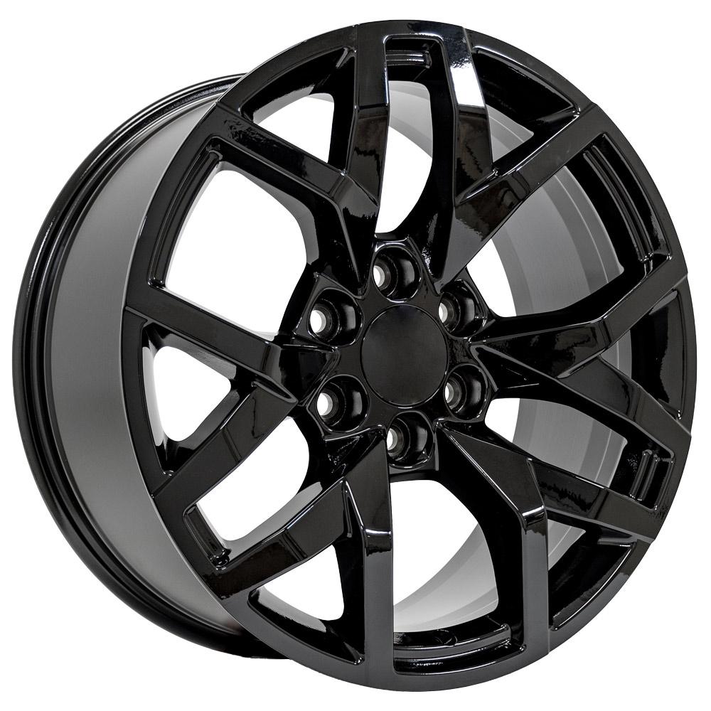 20" Replica Wheel CV66 Fits Chevrolet Suburban 1500 20x9 Gloss Black Wheel