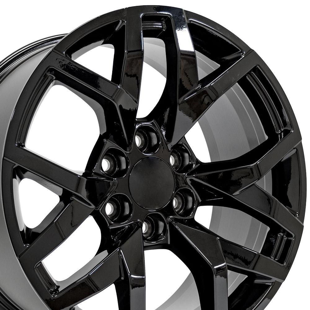 20" Replica Wheel CV66 Fits Chevrolet Suburban 1500 20x9 Gloss Black Wheel