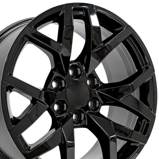 20" Replica Wheel CV66 Fits Chevrolet Suburban 1500 20x9 Gloss Black Wheel