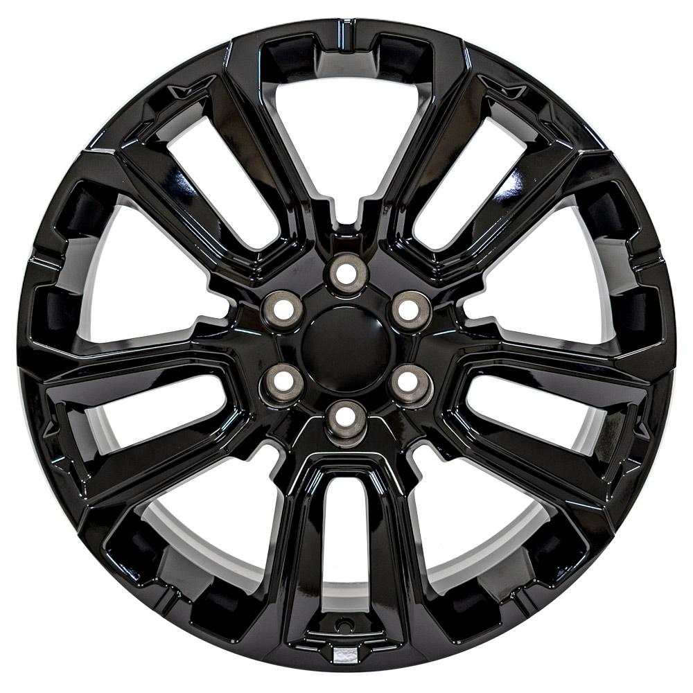 22" Replica Wheel CV68 Fits Chevrolet Suburban 1500 22x9 Gloss Black Wheel