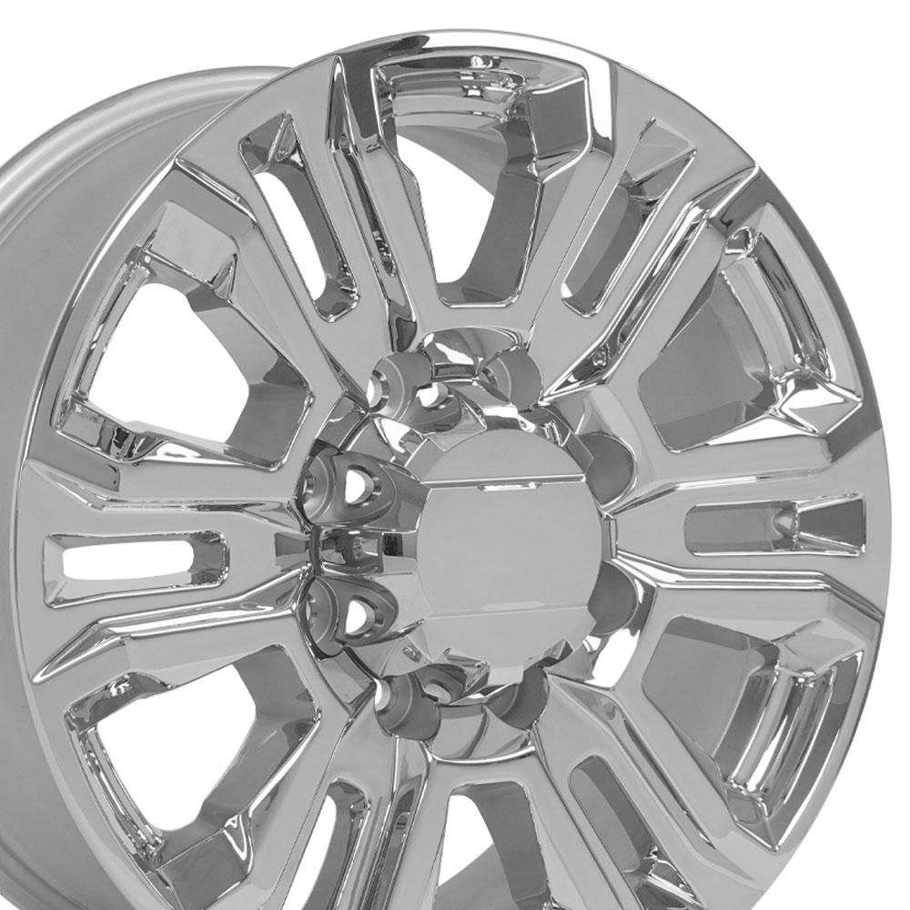 20" Replica Wheel CV70A Fits GMC Sierra 2500 3500 HD Denali 20x8.5 Chrome Wheel