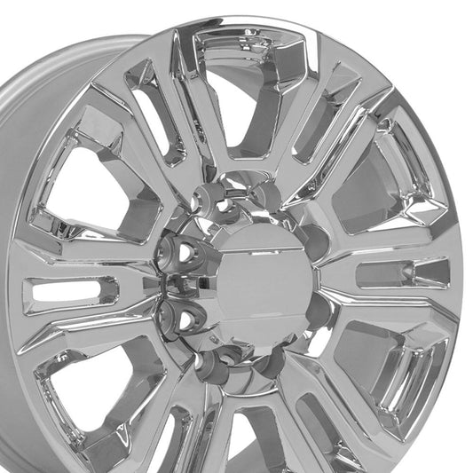 20" Replica Wheel CV70B Fits GMC Sierra 2500 3500 HD Denali 20x8.5 Chrome Wheel