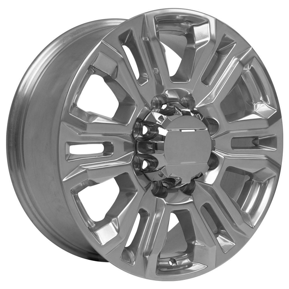 20" Replica Wheel CV70B Fits GMC Sierra 2500 3500 HD Denali 20x8.5 Polished Wheel