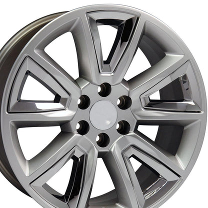 20" Replica Wheel CV73 Fits Chevrolet Tahoe 20x8.5 Hyper Wheel