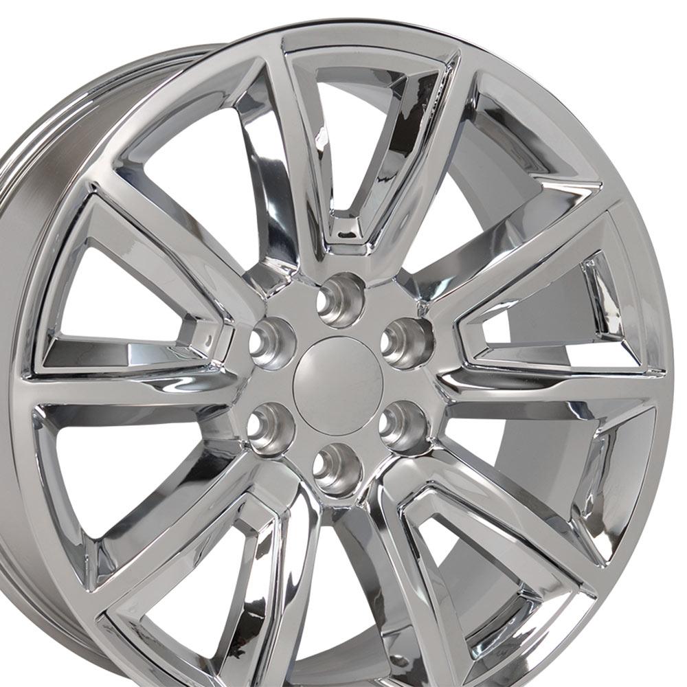 20" Replica Wheel CV73 Fits Chevrolet Tahoe 20x8.5 Chrome Wheel
