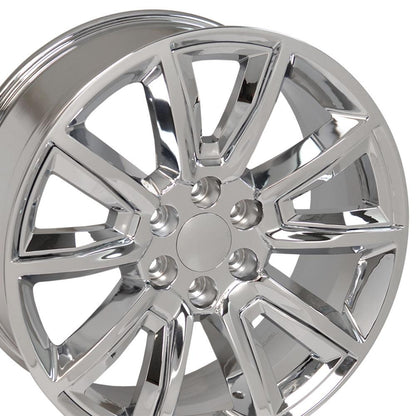 20" Replica Wheel CV73 Fits Chevrolet Tahoe 20x8.5 Chrome Wheel