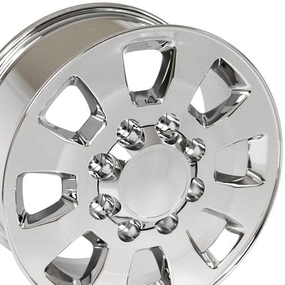 18" Replica Wheel CV75A Fits GMC Sierra 18x8 Chrome Wheel