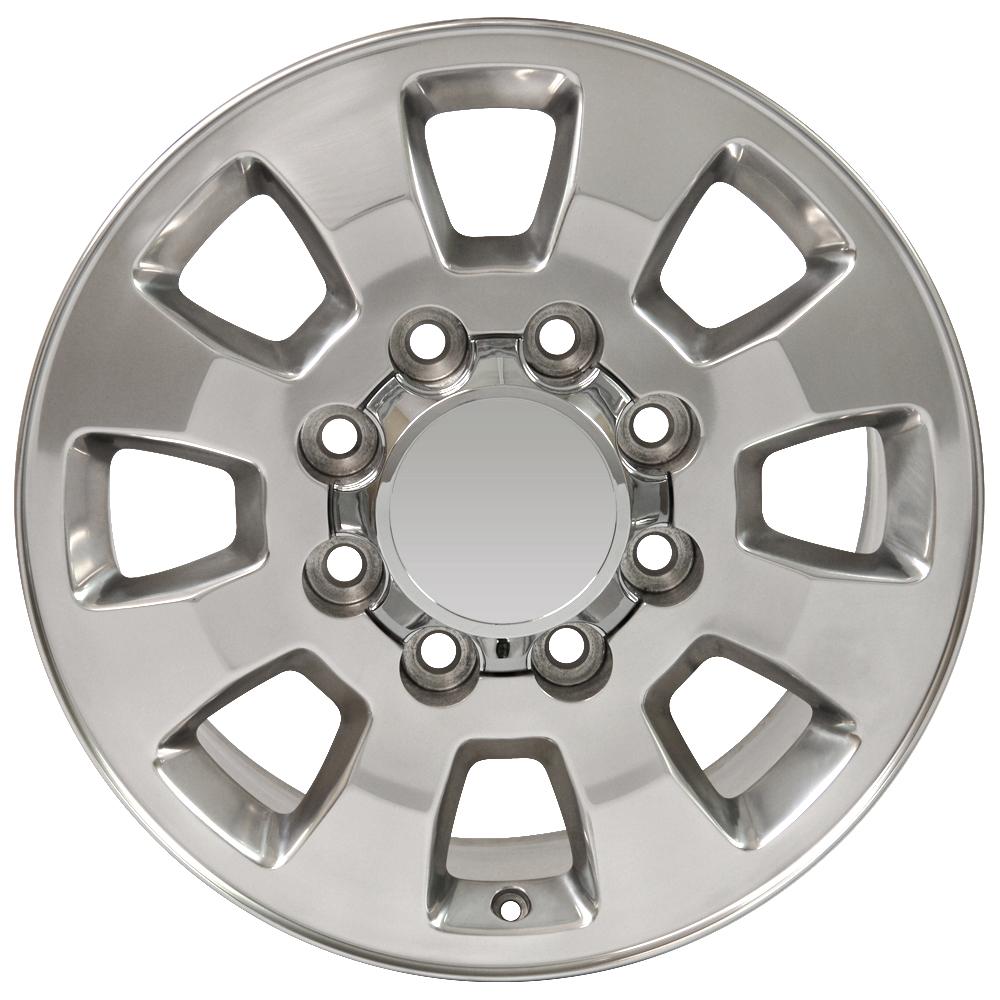 18" Replica Wheel CV75A Fits GMC Sierra 18x8 Polished Wheel