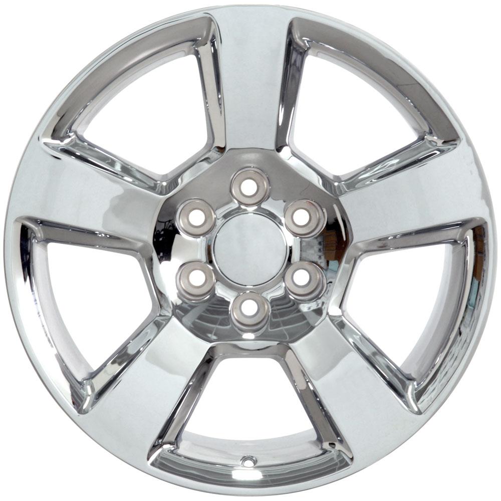 20" Replica Wheel CV76 Fits Chevrolet Tahoe 20x9 Chrome Wheel
