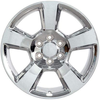 20" Replica Wheel CV76 Fits Chevrolet Tahoe 20x9 Chrome Wheel
