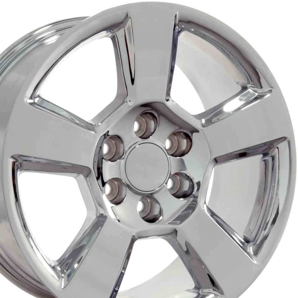 20" Replica Wheel CV76 Fits Chevrolet Tahoe 20x9 Chrome Wheel