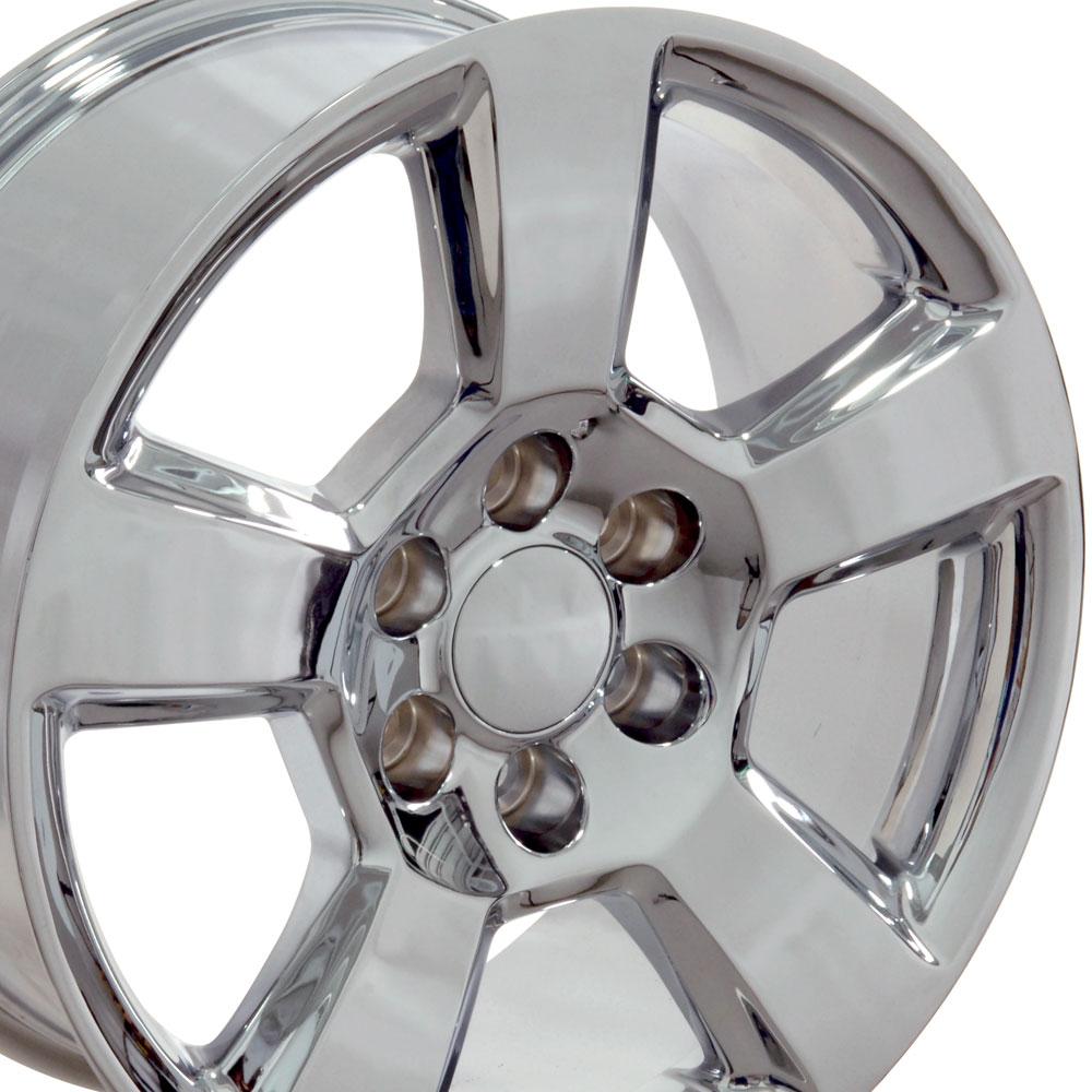 20" Replica Wheel CV76 Fits Chevrolet Tahoe 20x9 Chrome Wheel
