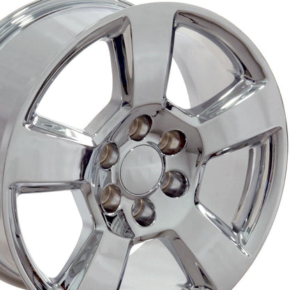 20" Replica Wheel CV76 Fits Chevrolet Tahoe 20x9 Chrome Wheel