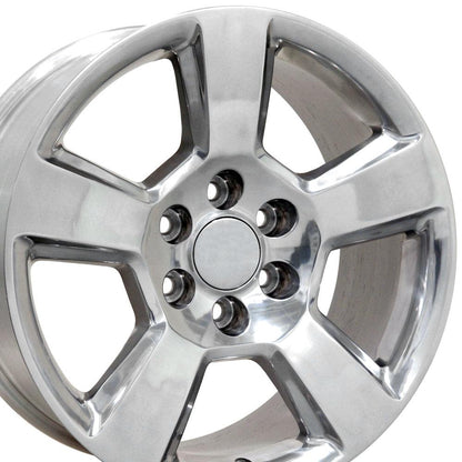 20" Replica Wheel CV76 Fits Chevrolet Tahoe 20x9 Polished Wheel