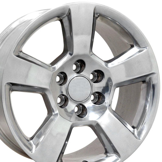 20" Replica Wheel CV76 Fits Chevrolet Tahoe 20x9 Polished Wheel
