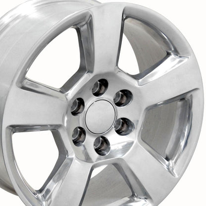 20" Replica Wheel CV76 Fits Chevrolet Tahoe 20x9 Polished Wheel