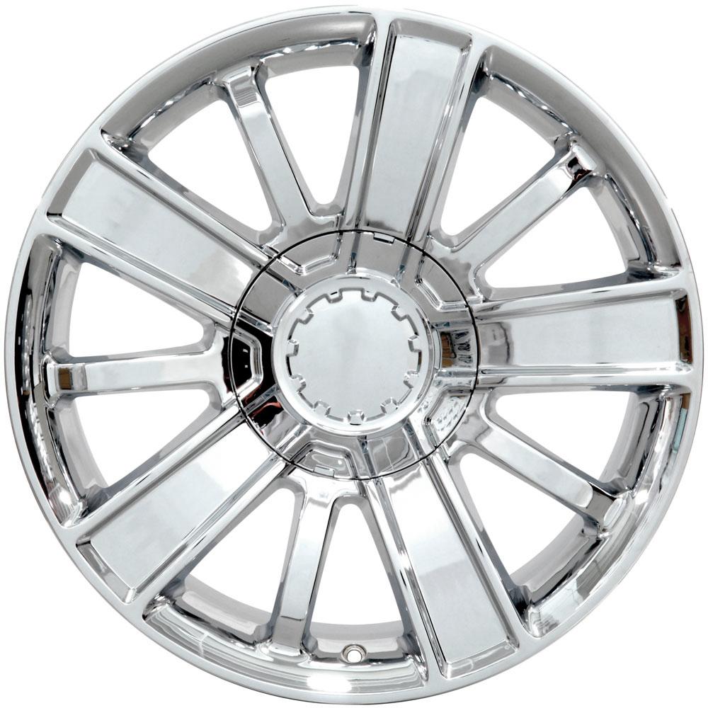20" Replica Wheel CV77 Fits Chevrolet 20x9 Chrome Wheel