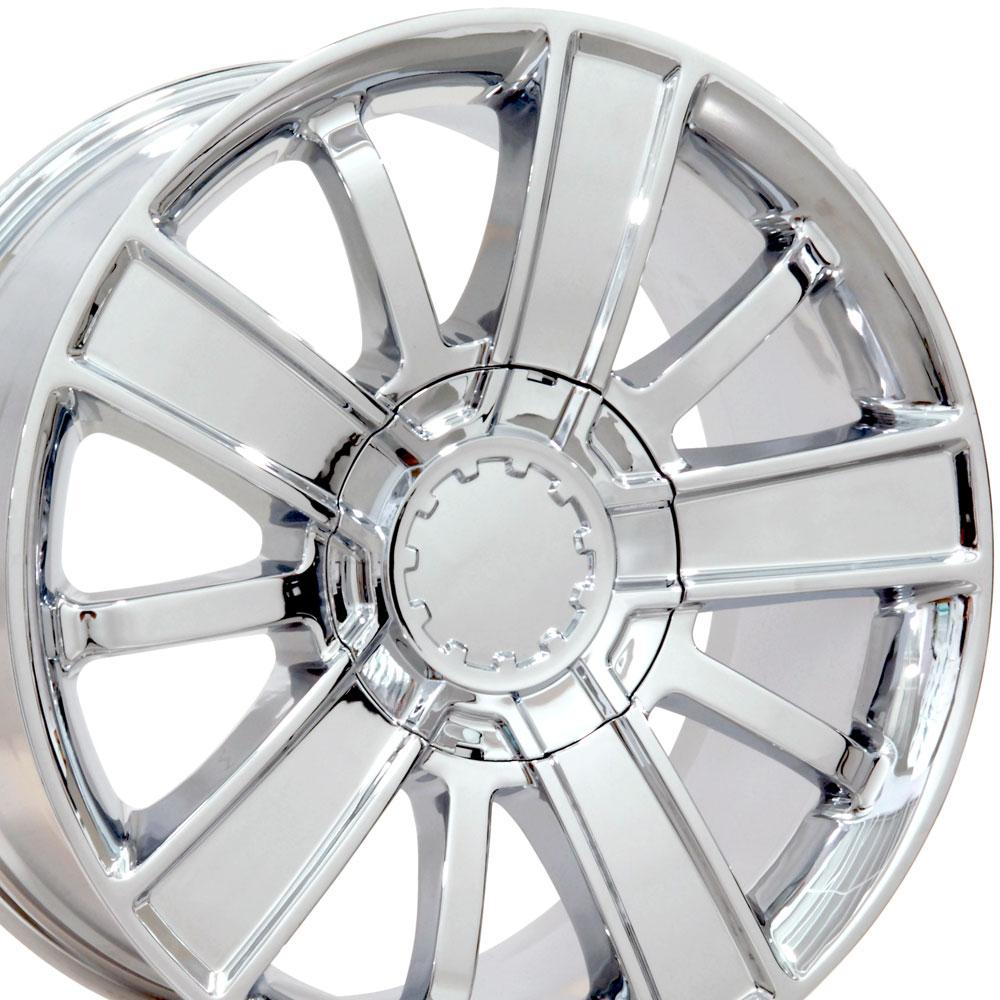 20" Replica Wheel CV77 Fits Chevrolet 20x9 Chrome Wheel