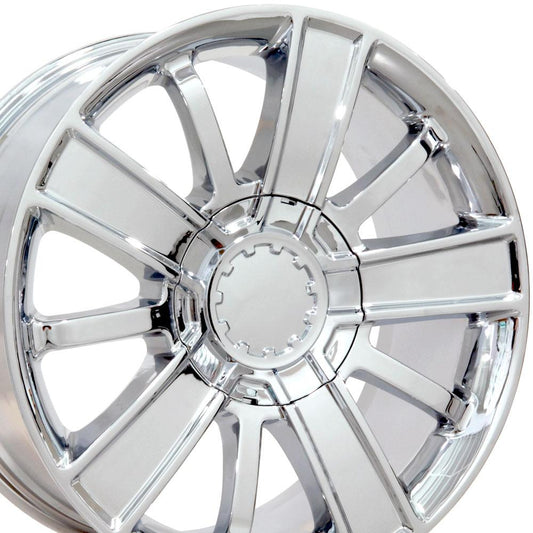 20" Replica Wheel CV77 Fits Chevrolet 20x9 Chrome Wheel
