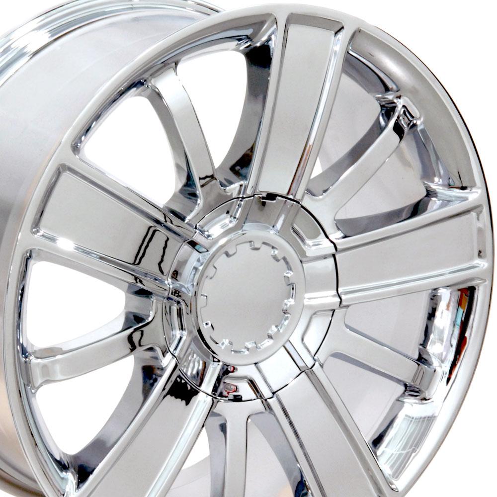 20" Replica Wheel CV77 Fits Chevrolet 20x9 Chrome Wheel