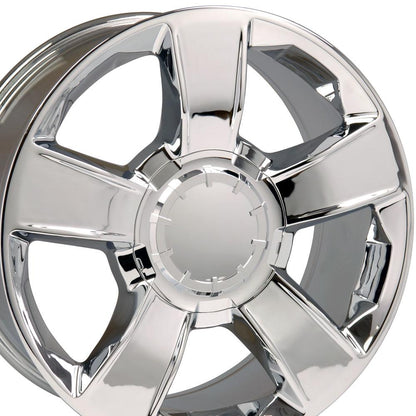 20" Replica Wheel CV79 Fits Chevrolet 20x8.5 Chrome Wheel