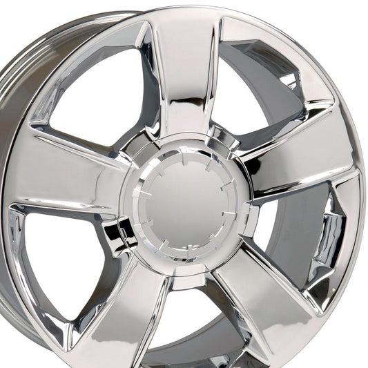 20" Replica Wheel CV79 Fits Chevrolet 20x8.5 Chrome Wheel