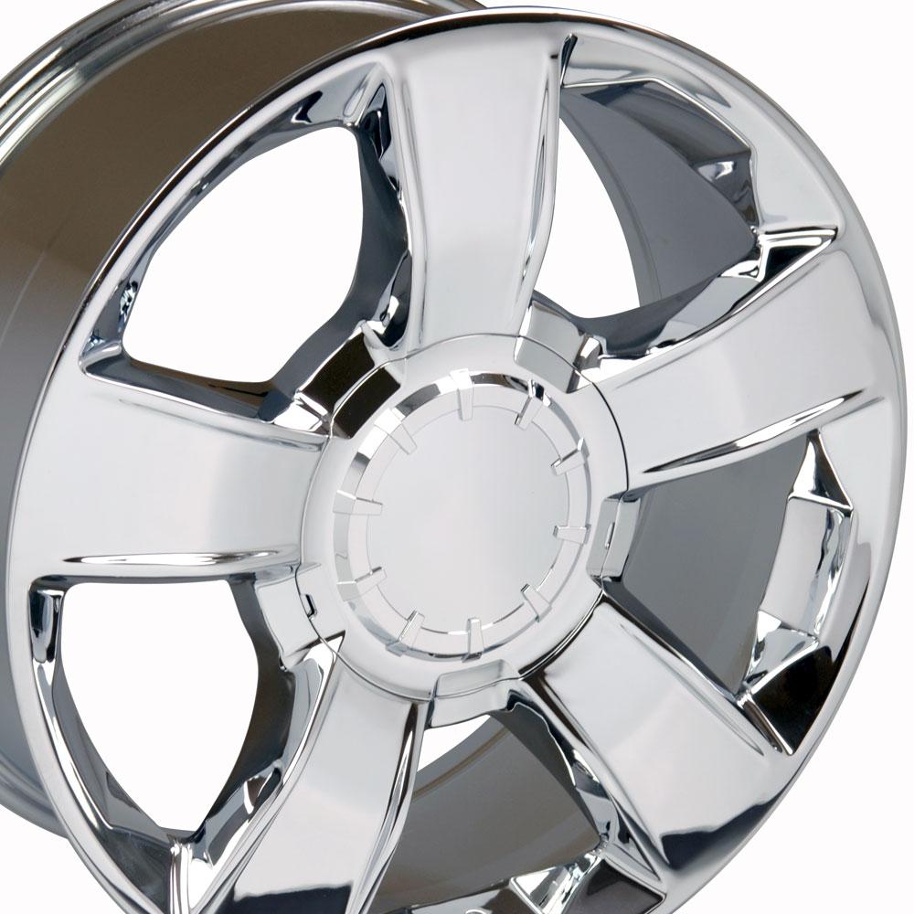 20" Replica Wheel CV79 Fits Chevrolet 20x8.5 Chrome Wheel