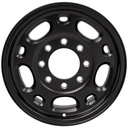 16" Replica Wheel CV82 Fits Chevrolet 8 Lug Suburban 16x6.5 Black Wheel