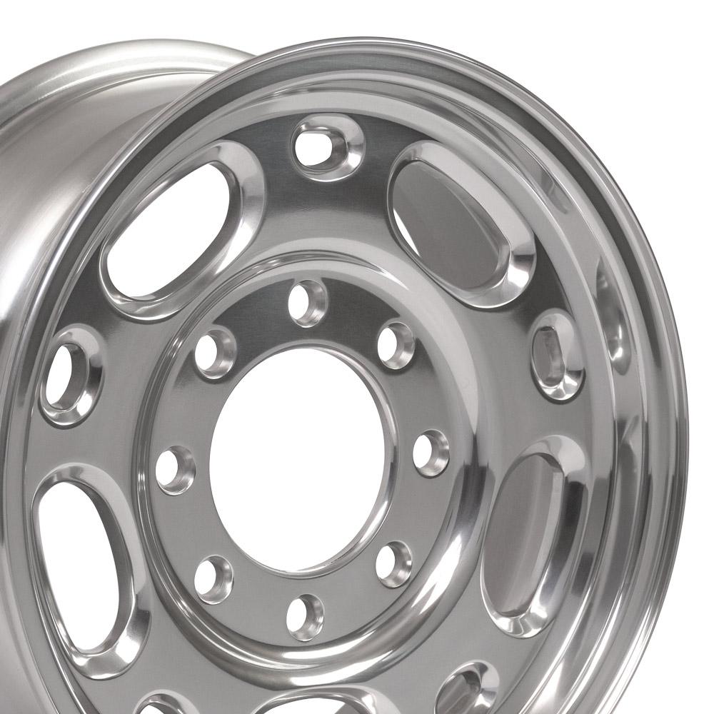 16" Replica Wheel CV82 Fits Chevrolet 8 Lug Suburban 16x6.5 Polished Wheel