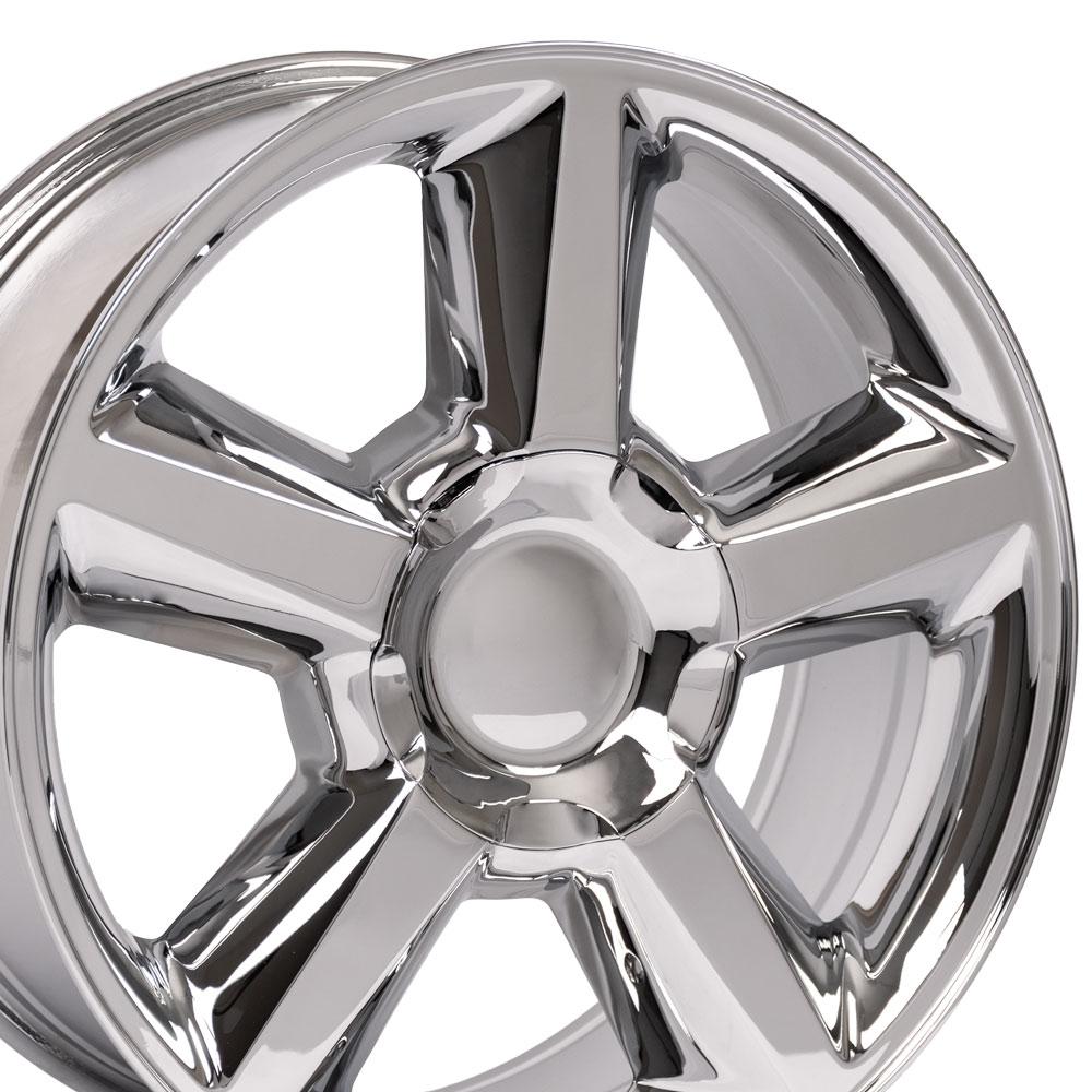 20" Replica Wheel CV83 Fits Chevrolet Tahoe 20x8.5 Chrome Wheel
