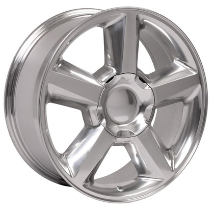 20" Replica Wheel CV83 Fits Chevrolet Tahoe 20x8.5 Polished Wheel