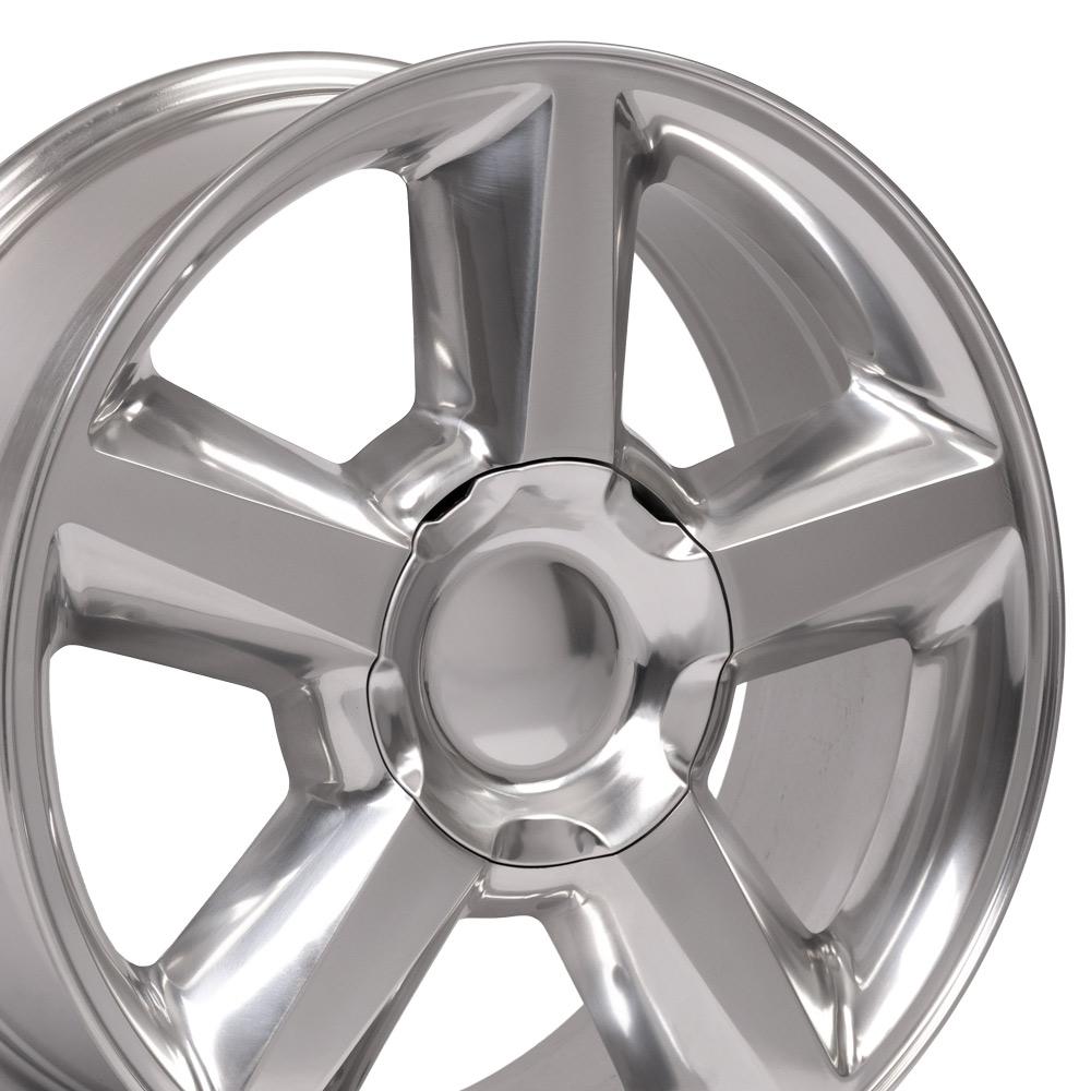 20" Replica Wheel CV83 Fits Chevrolet Tahoe 20x8.5 Polished Wheel