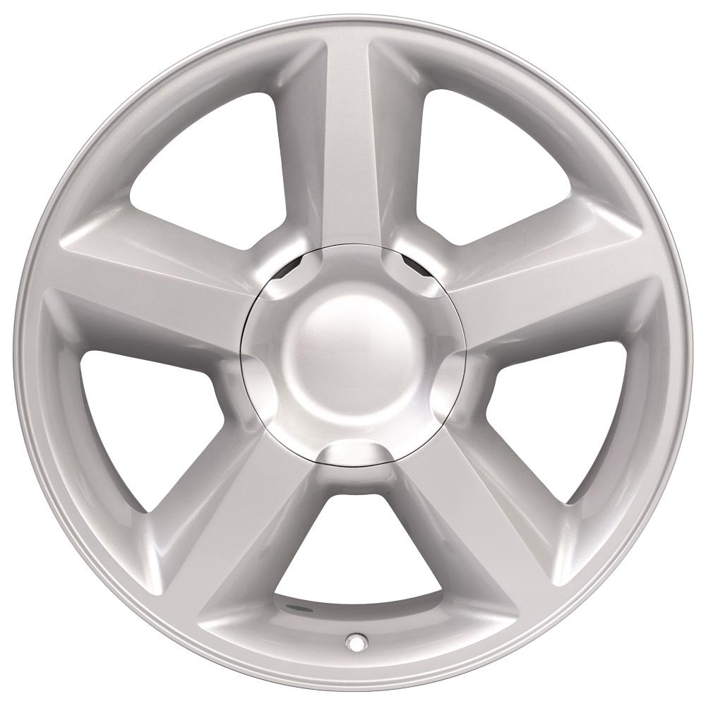20" Replica Wheel CV83 Fits Chevrolet Tahoe 20x8.5 Silver Wheel