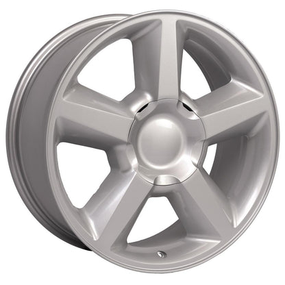 20" Replica Wheel CV83 Fits Chevrolet Tahoe 20x8.5 Silver Wheel